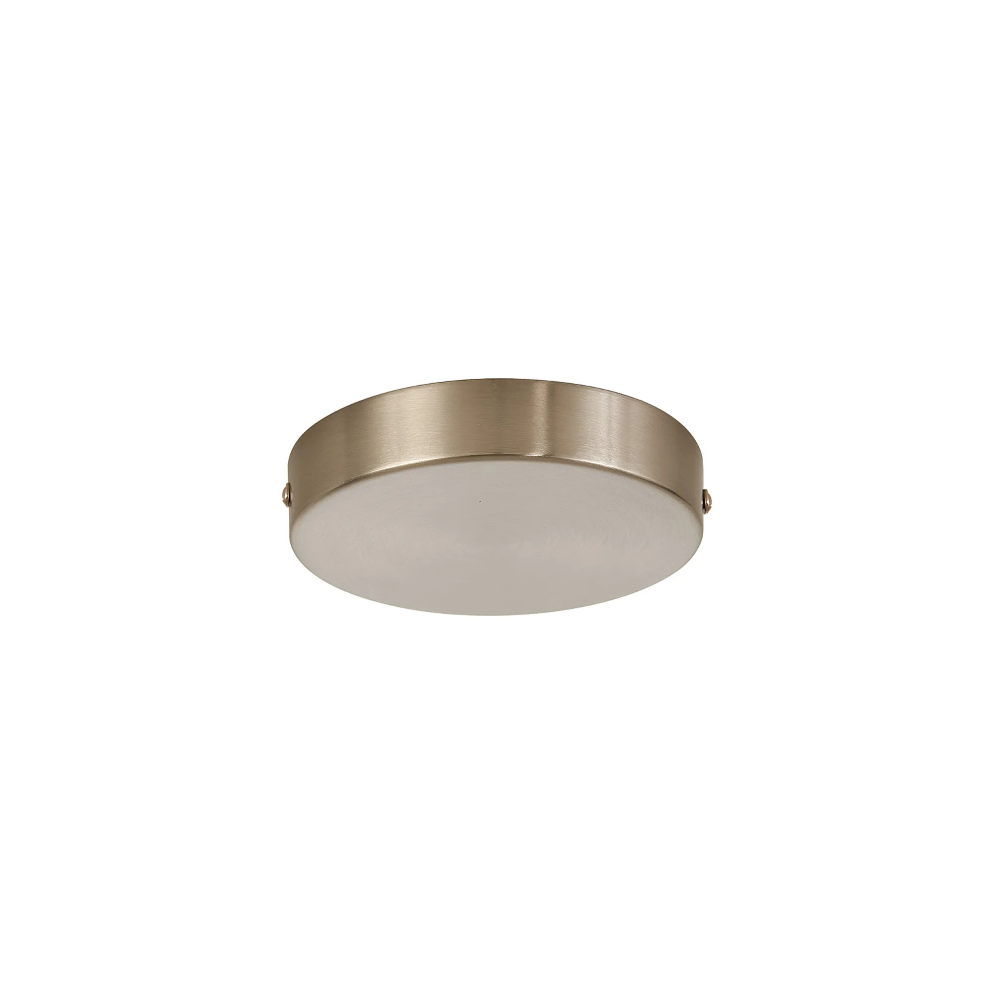 D0827SN/NH  Hayes No Hole 12cm Round Ceiling Plate Satin Nickel